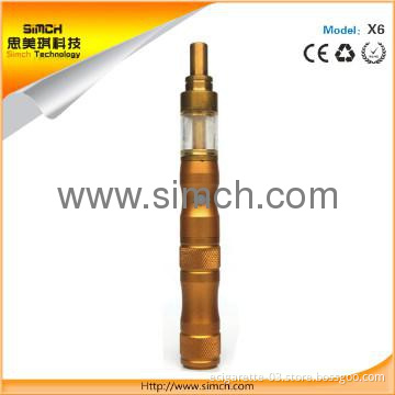 newest e-cig mods X6 with 1300mah battery variable voltage